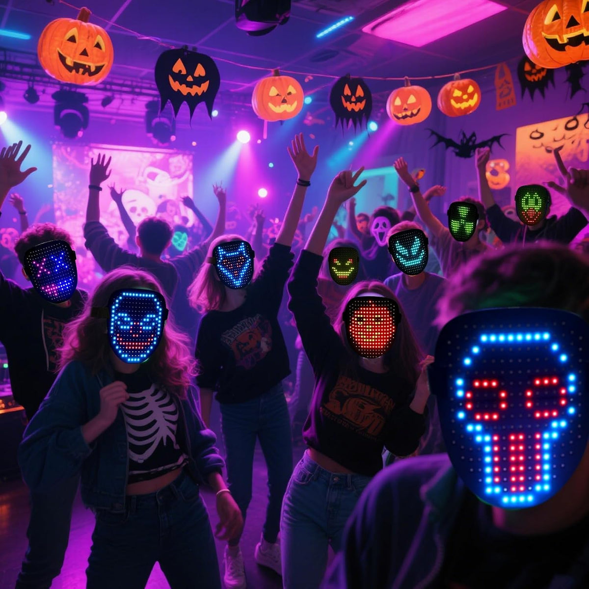 LED Light up Mask with Gesture Control