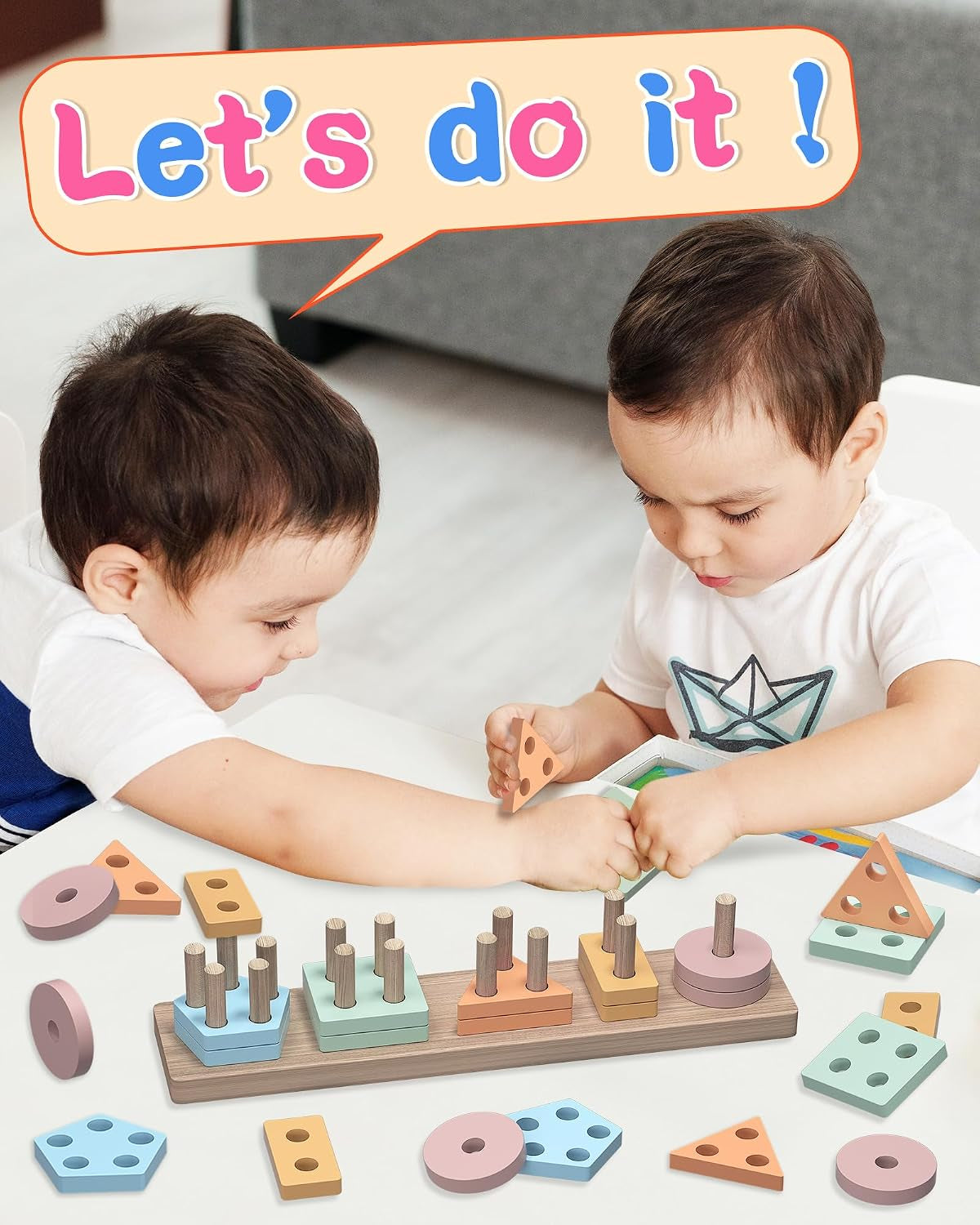 Montessori Toys for 1-2 Year Olds, Shape Sorter