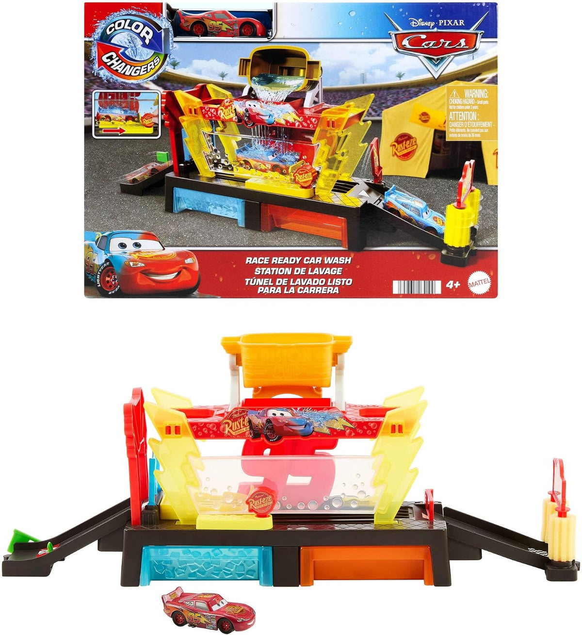 Disney Pixar Cars Color Changers Car Wash Playset