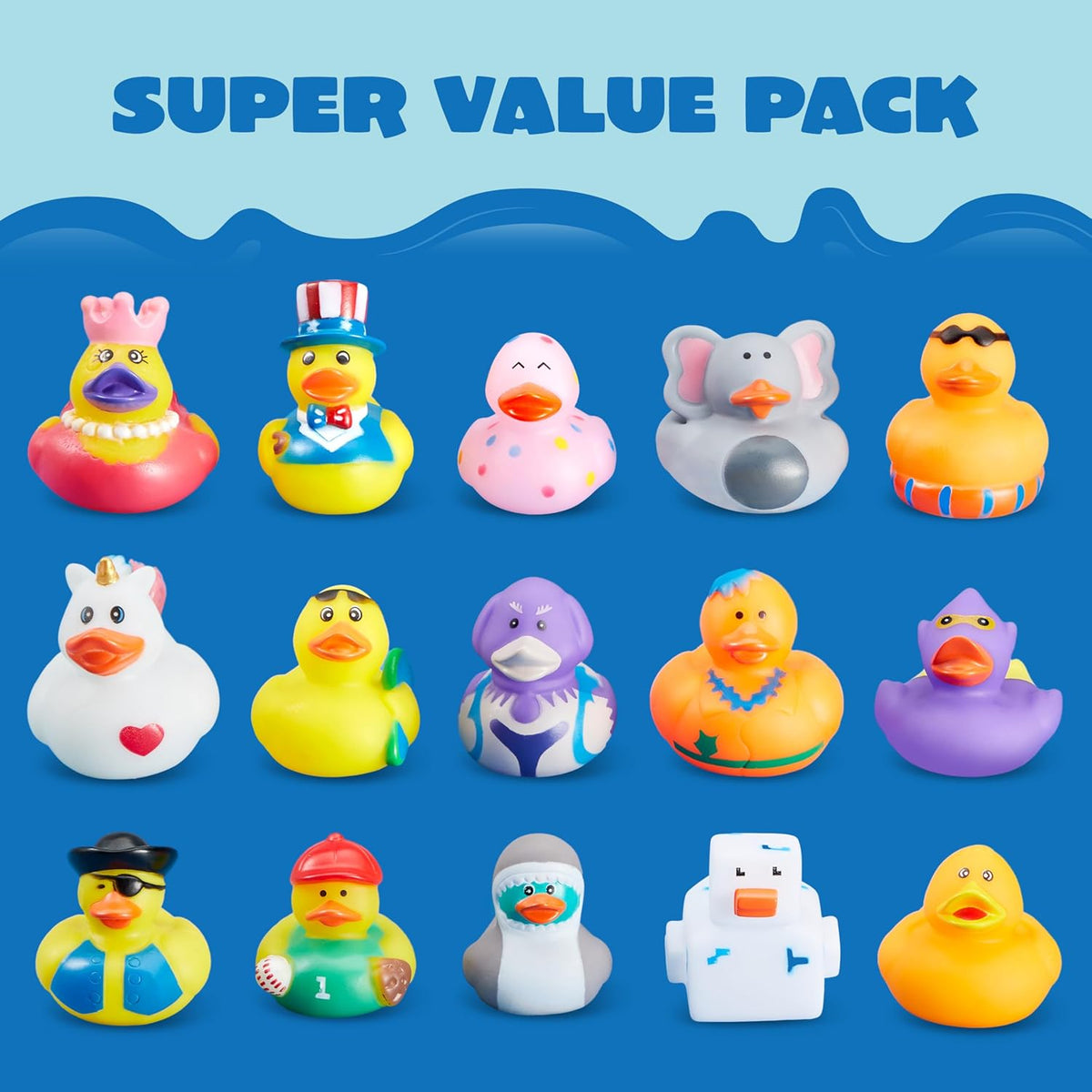 30 Pcs Rubber Ducks with Mesh Carry Bag