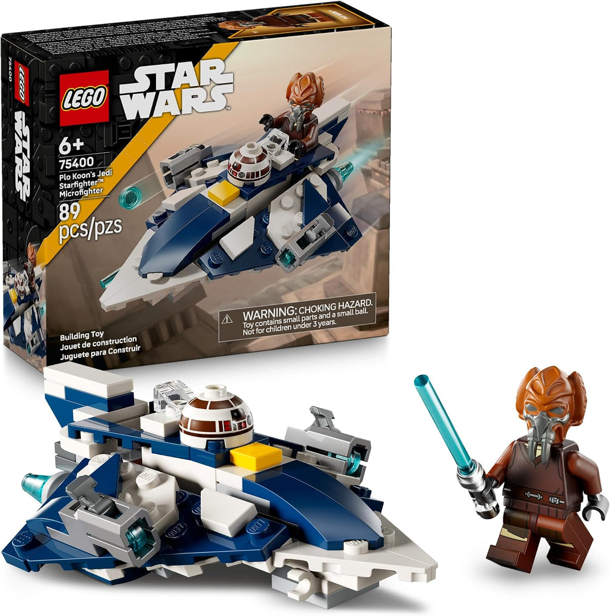 LEGO Star Wars Plo Koon'S Jedi Starfighter Microfighter 75400