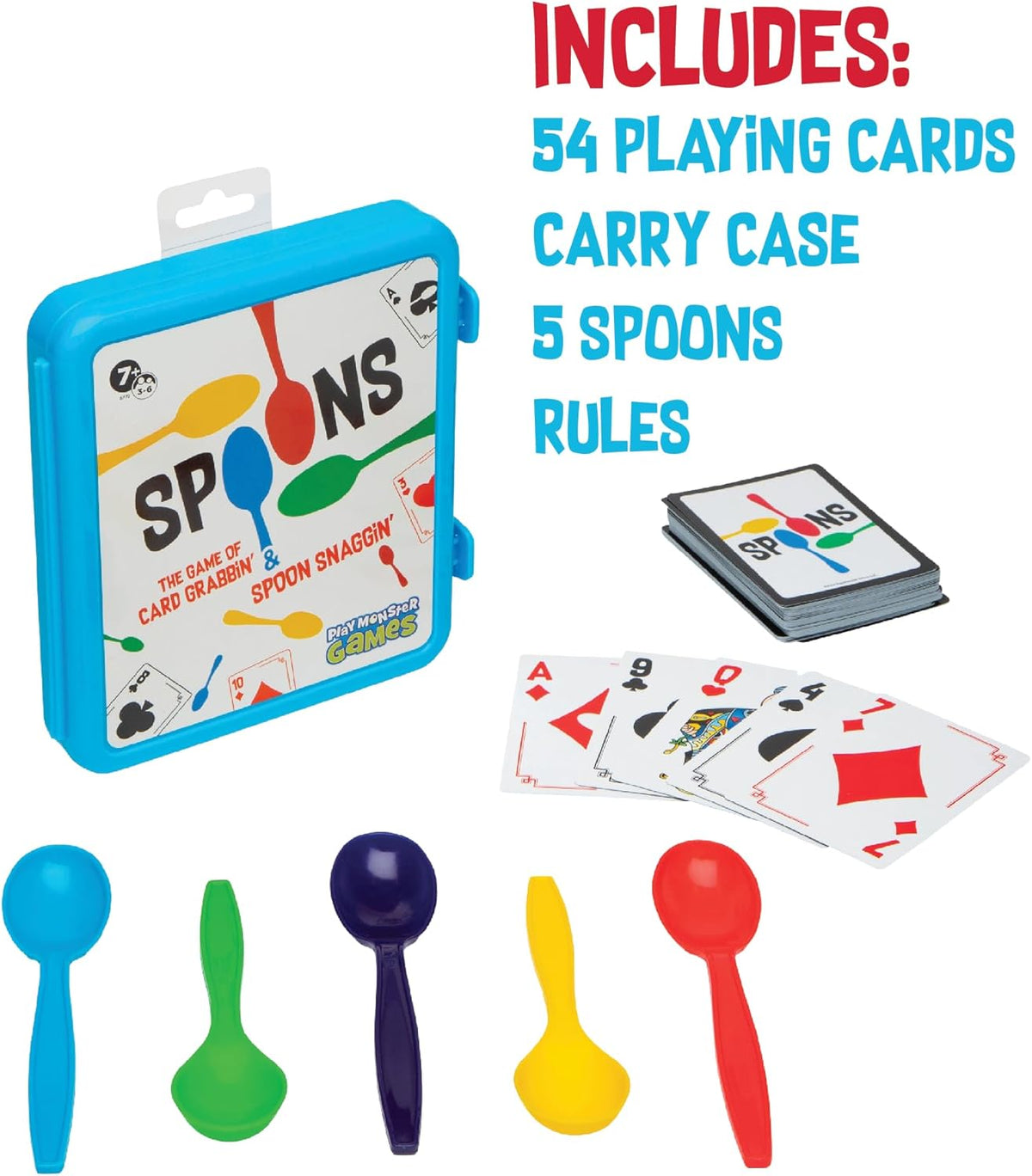 Spoons in a Case Card Game
