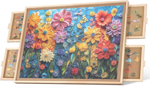 1000 Piece Rotating Puzzle Board with 4 Drawers