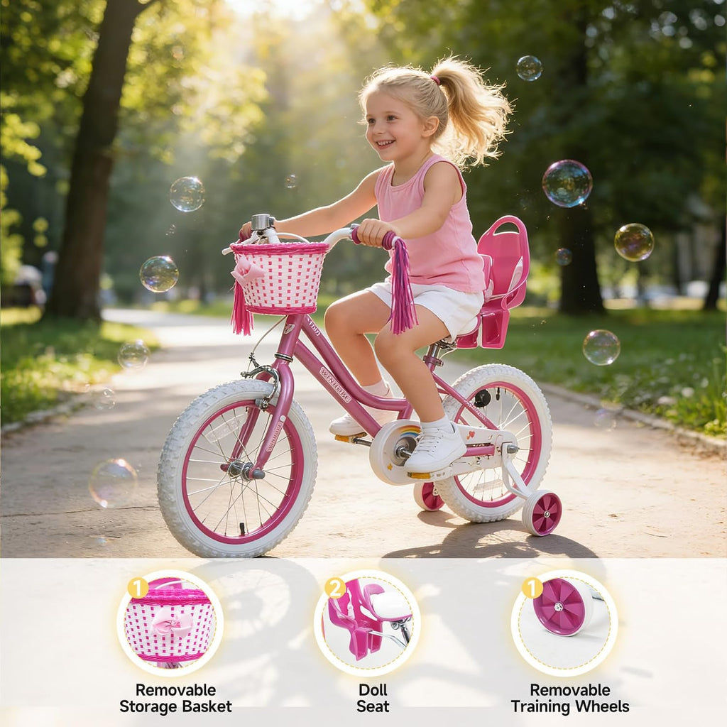 Fairy Girls Bike with Doll Seat