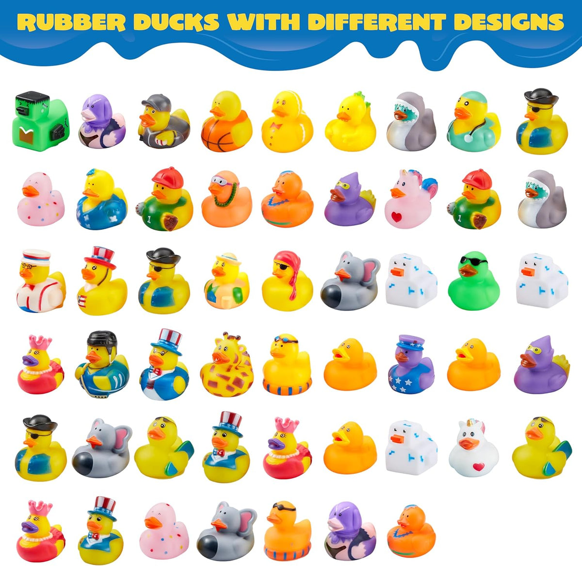 30 Pcs Rubber Ducks with Mesh Carry Bag