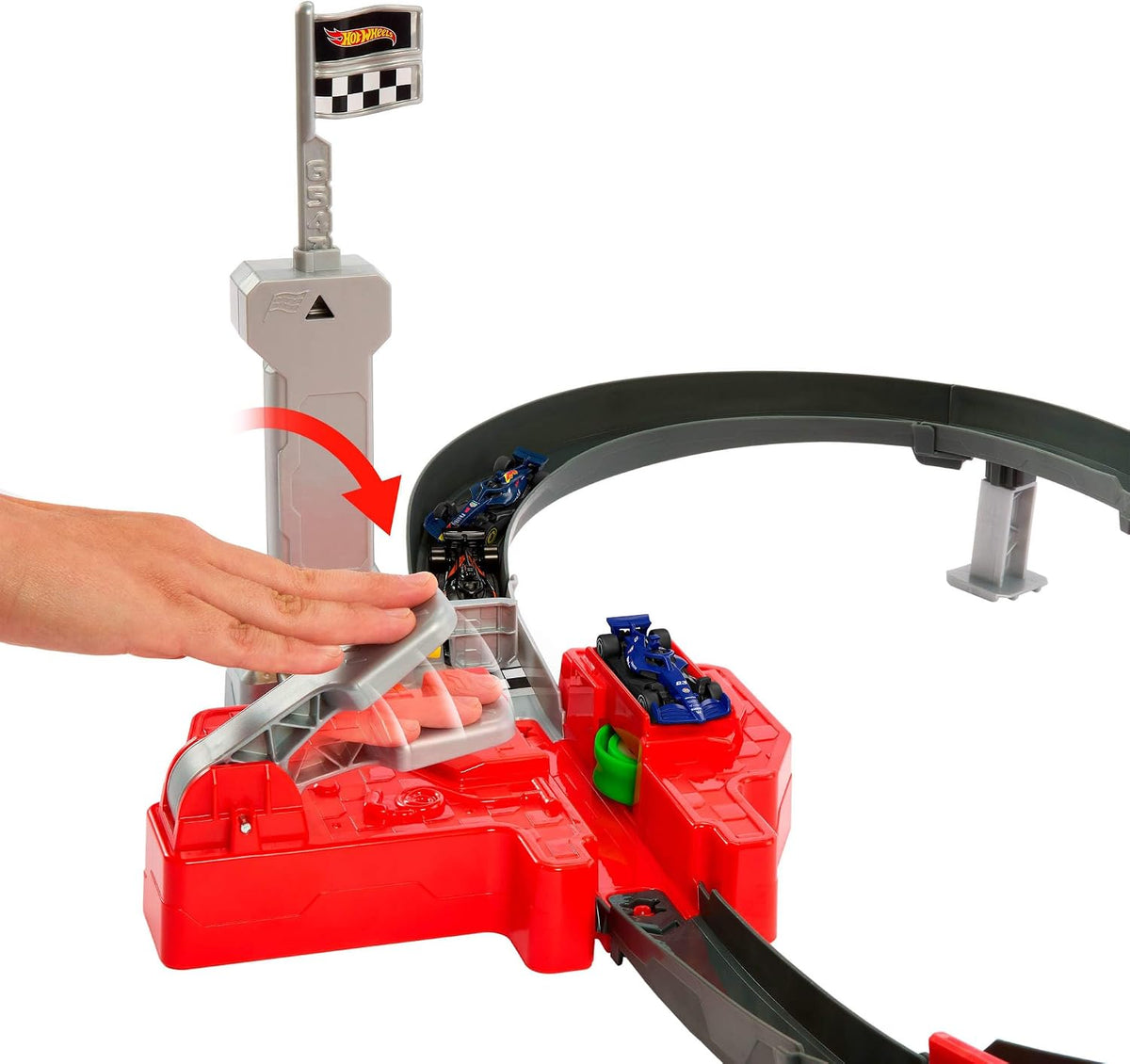 Sprint Race Circuit Track Set with 3 Cars