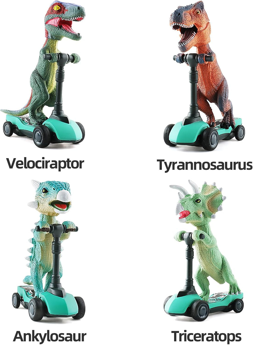 Dinosaur Scooter Pull Back Cars