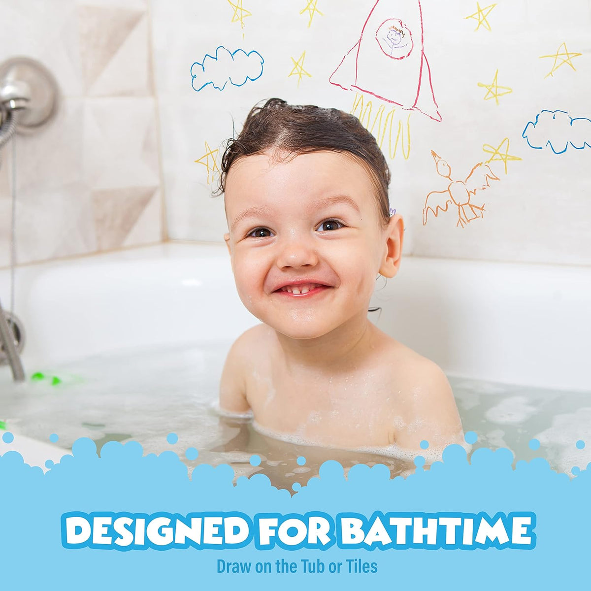 Smooth Bath Crayons, 12 Pack