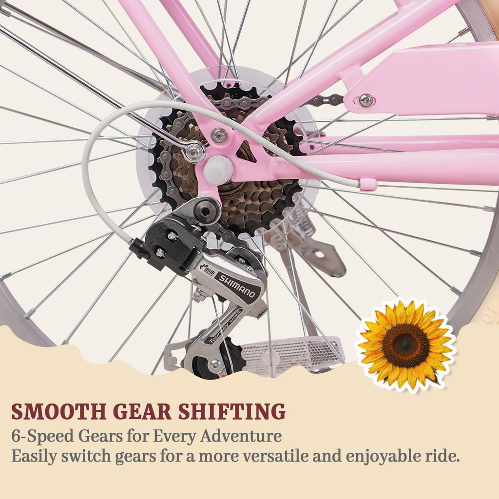 20 24 26 Inch Beach Cruiser Bike for Girls