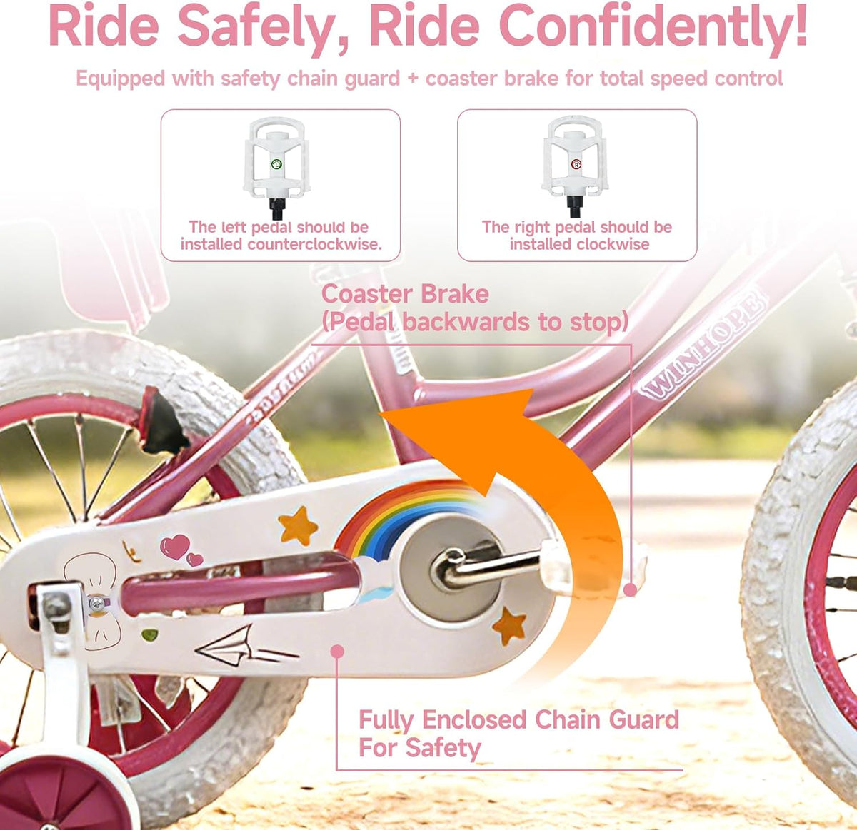 Fairy Girls Bike with Doll Seat