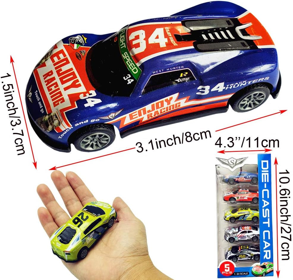 Die-Cast Pull Back Race Cars