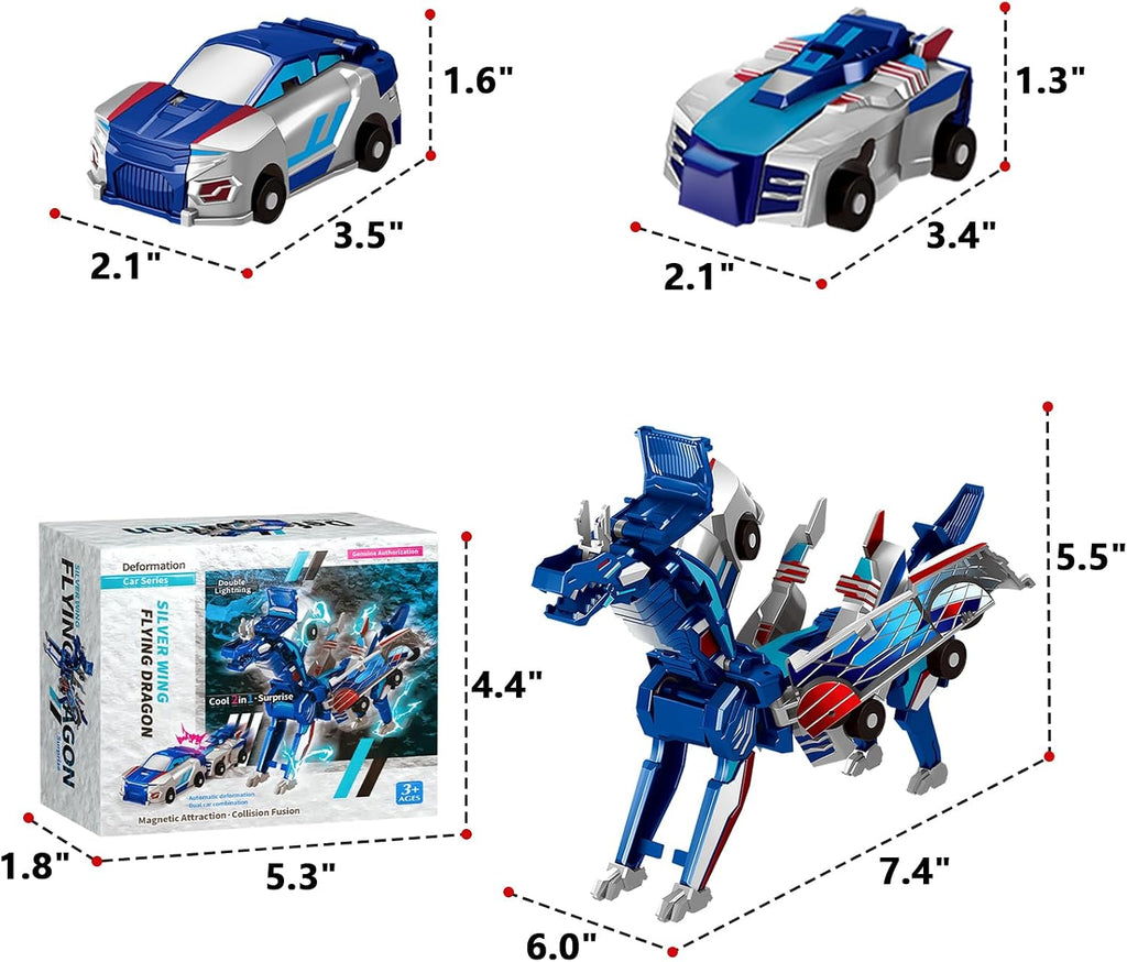 Collision-Transforming Dinosaur Car