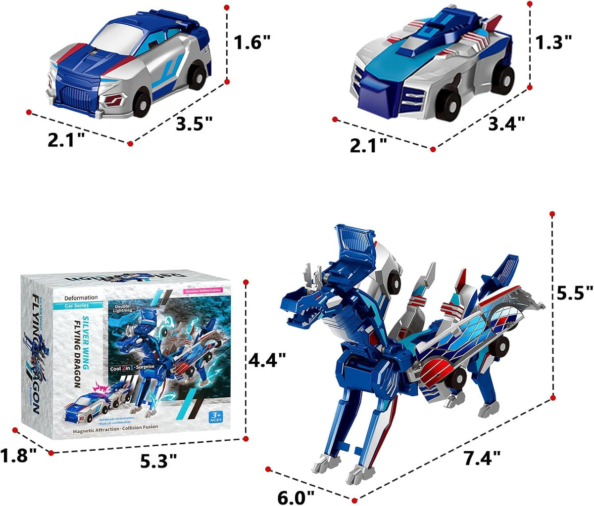 Collision-Transforming Dinosaur Car
