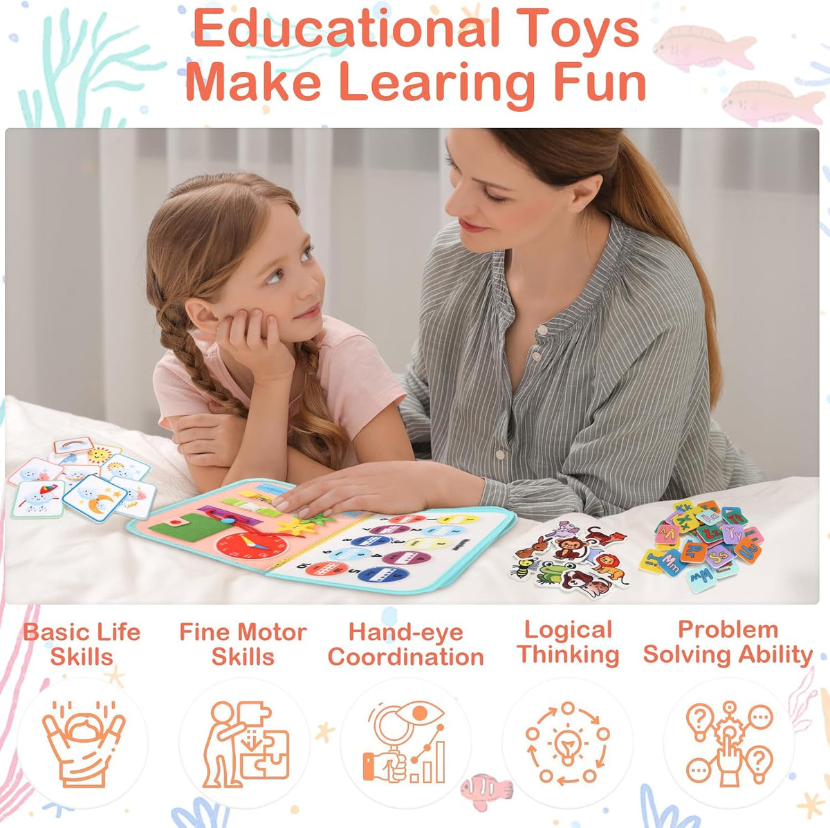 Busy Board Montessori Busy Book for Toddlers