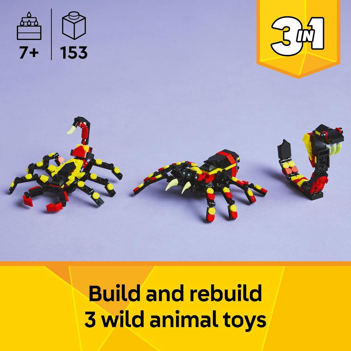 LEGO Creator 3 in 1 Wild Animals Surprising Spider 31159