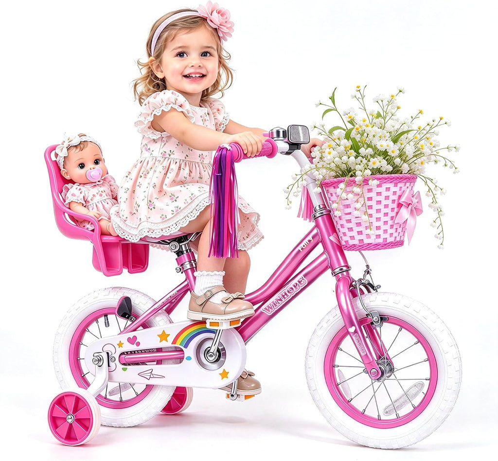 Fairy Girls Bike with Doll Seat