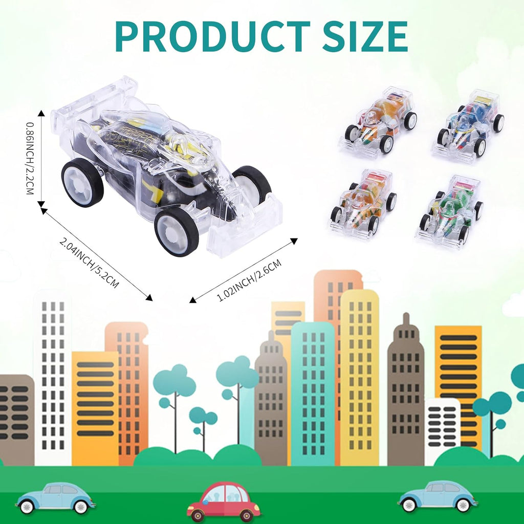 45 Pack Mini Pull Back Go Kart Cars