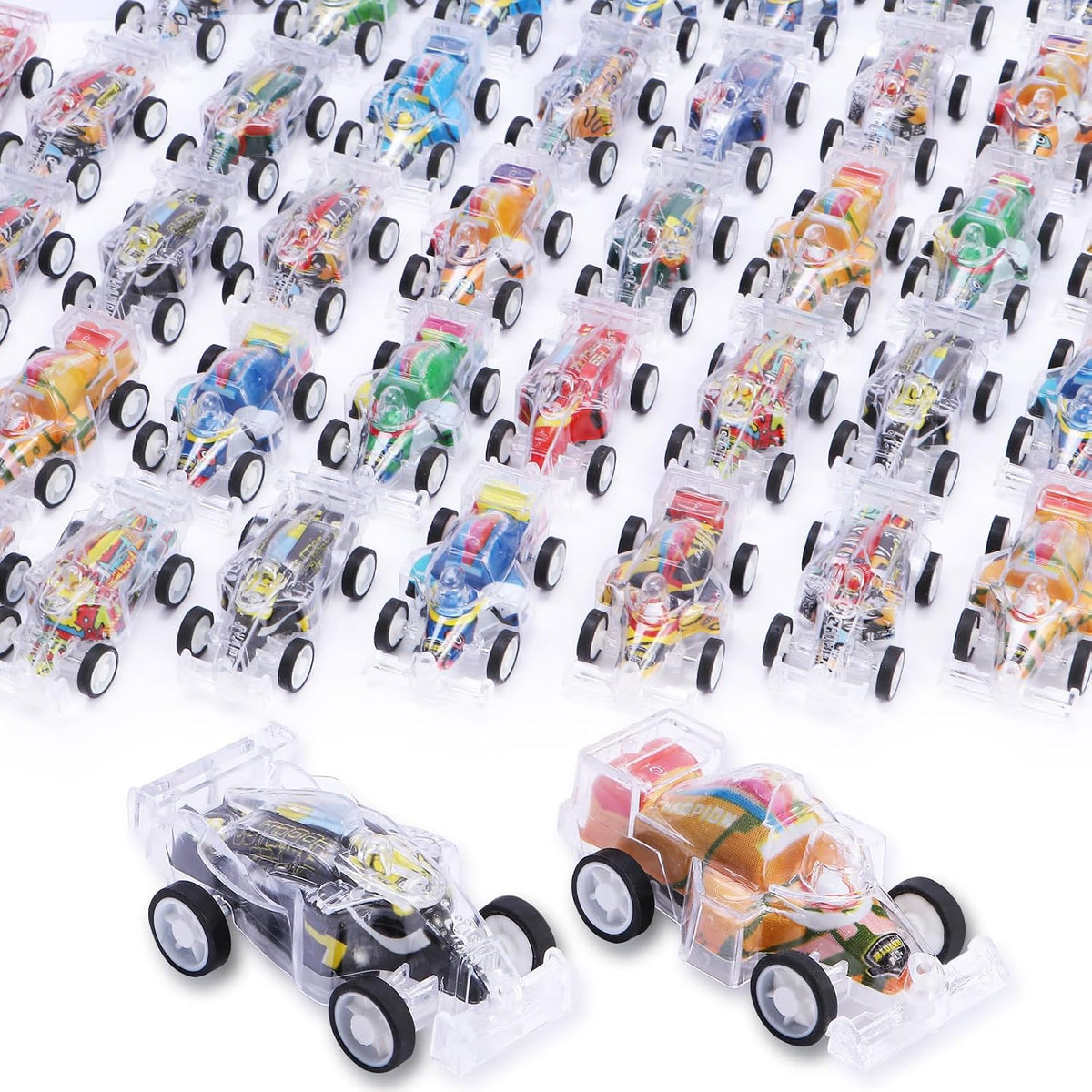 45 Pack Mini Pull Back Go Kart Cars