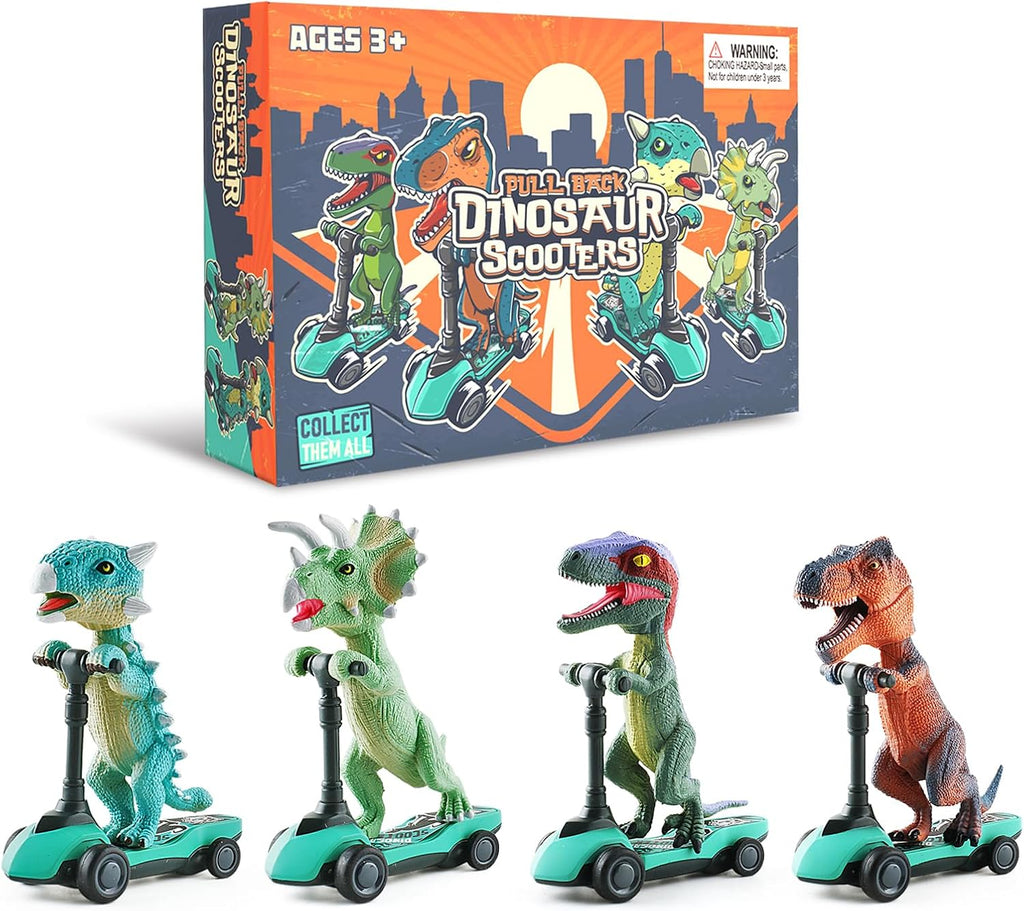 Dinosaur Scooter Pull Back Cars