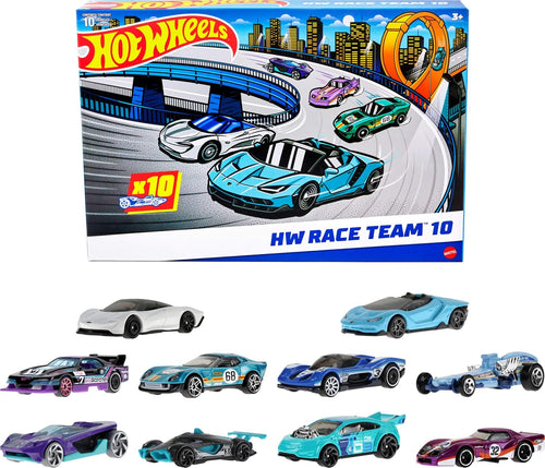 10-Pack of Toy Race Cars (Styles May Vary)