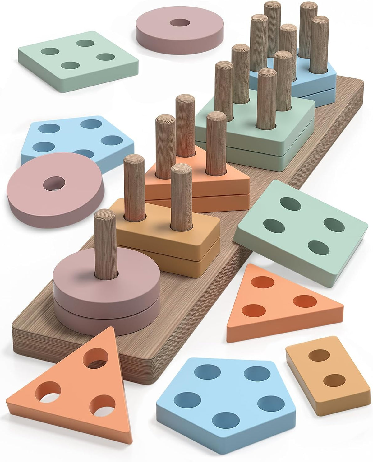 Montessori Toys for 1-2 Year Olds, Shape Sorter