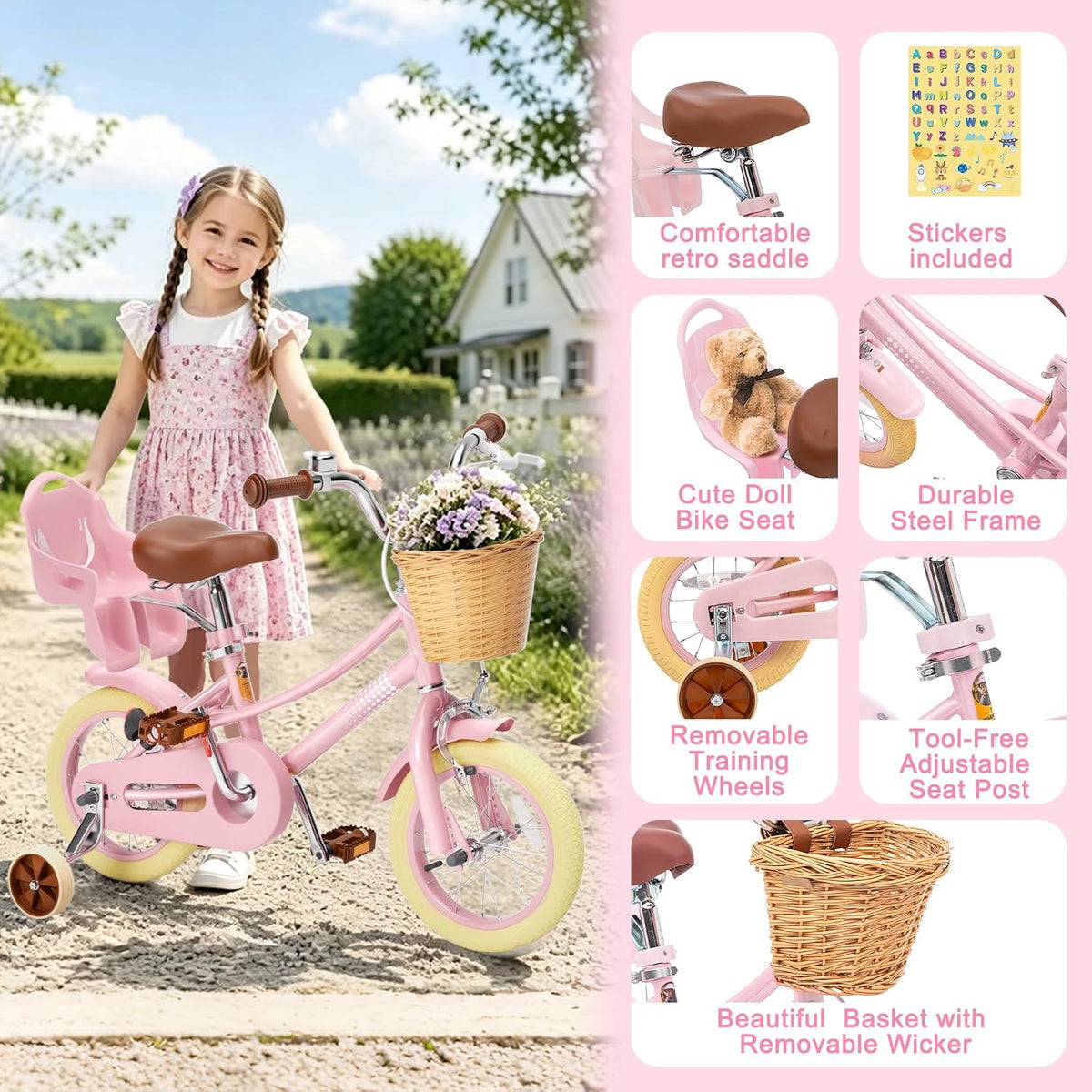 12-20 Inch Toddler Girls Bike