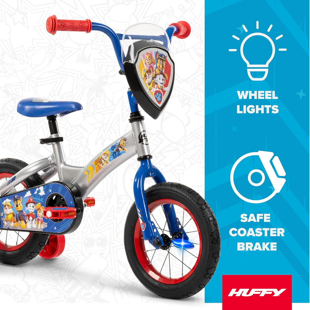 Huffy PAW Patrol Kids Bike with LED Spoke Lights
