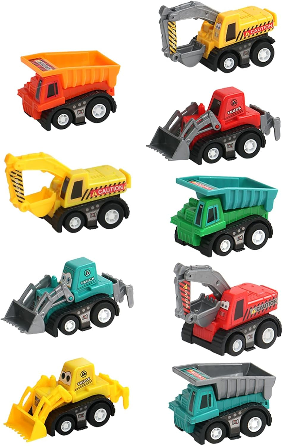 Mini Pull Back Construction Cars