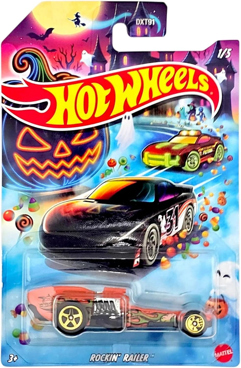 Halloween Die-Cast Cars, Set of 5