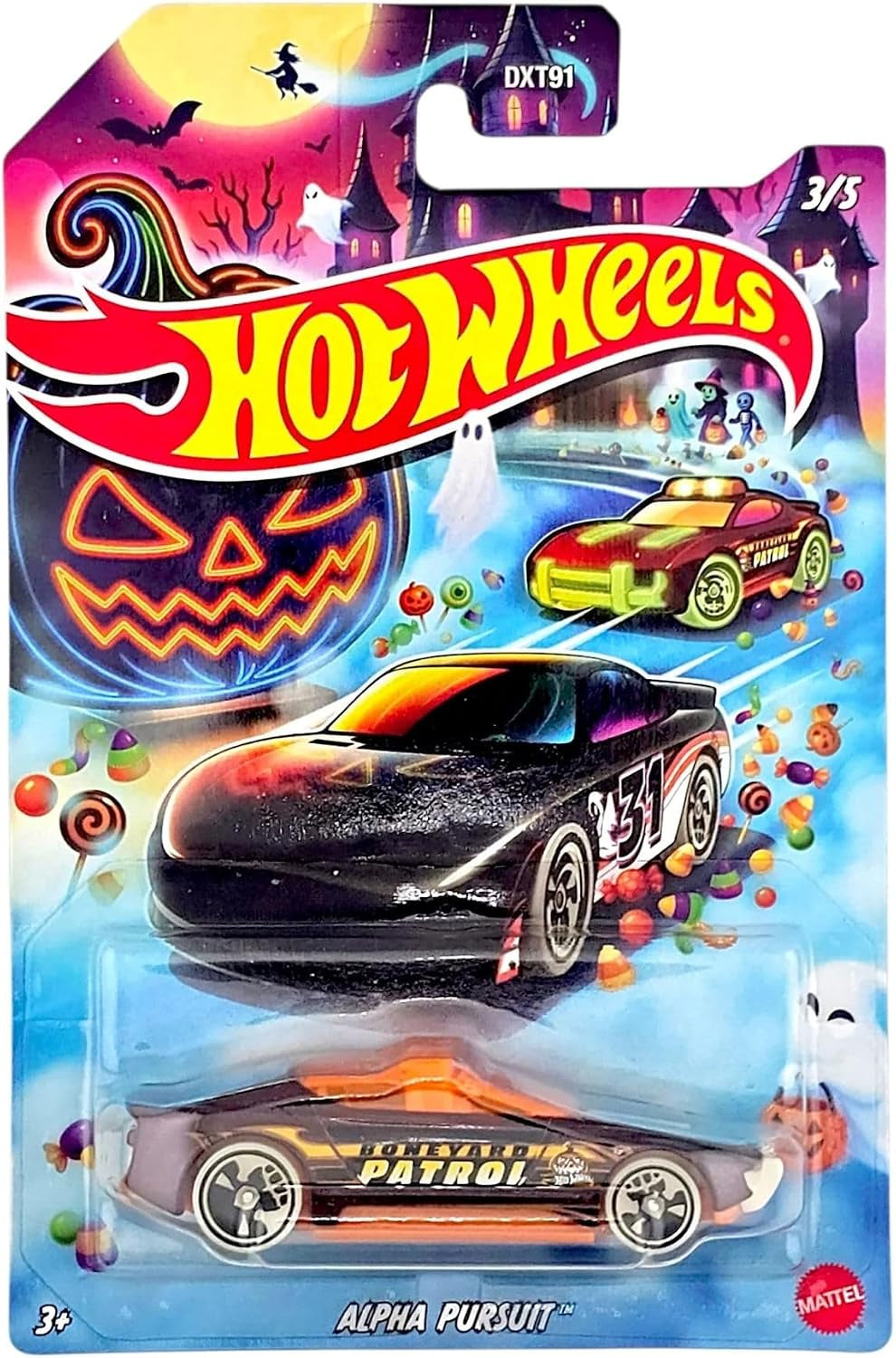 Halloween Die-Cast Cars, Set of 5