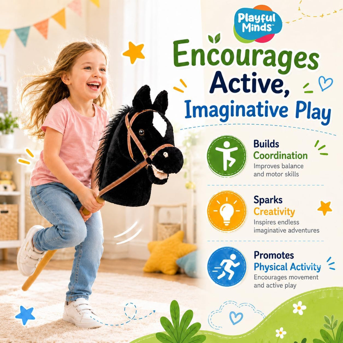 Stick Horse with Sound Effects