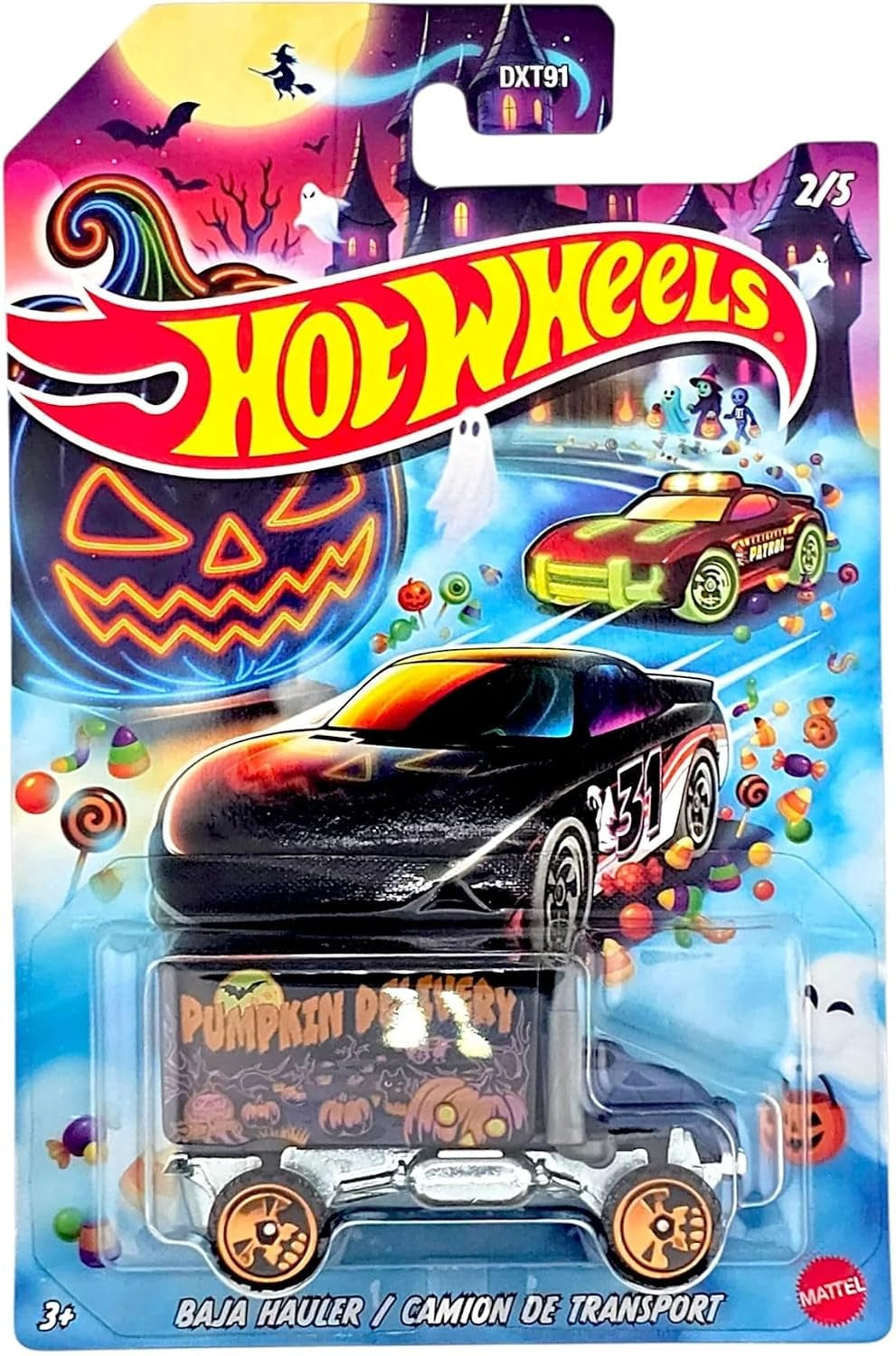 Halloween Die-Cast Cars, Set of 5