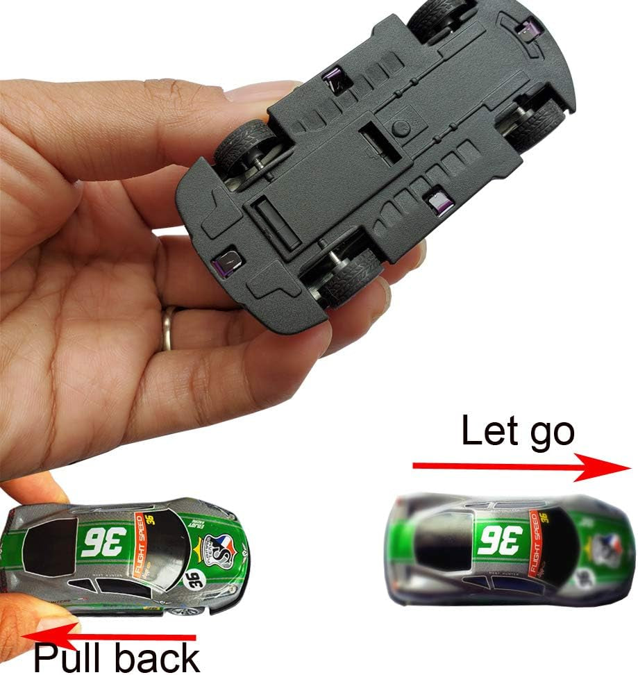 Die-Cast Pull Back Race Cars