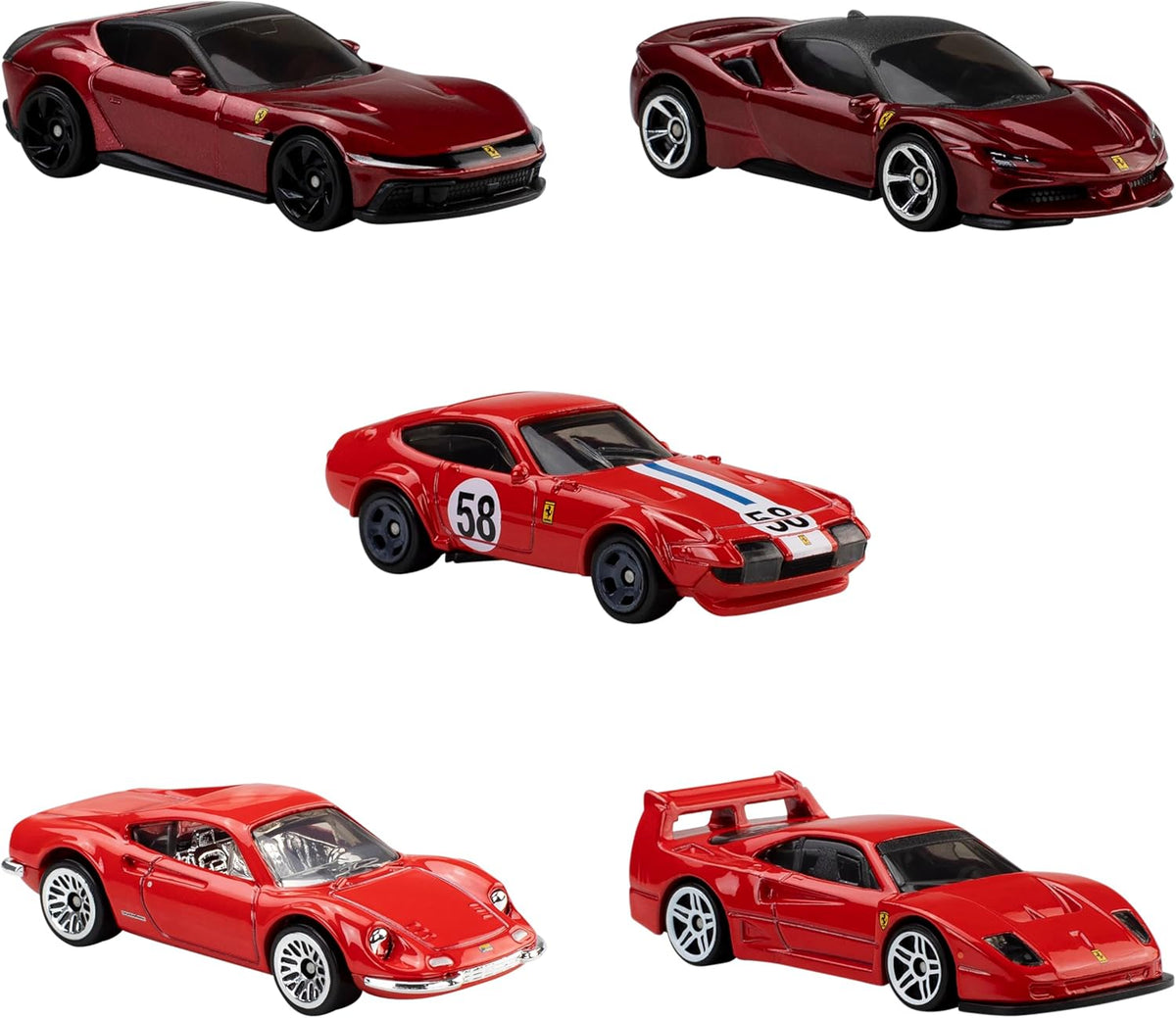 5-Pack of Ferrari 1:64 Cars