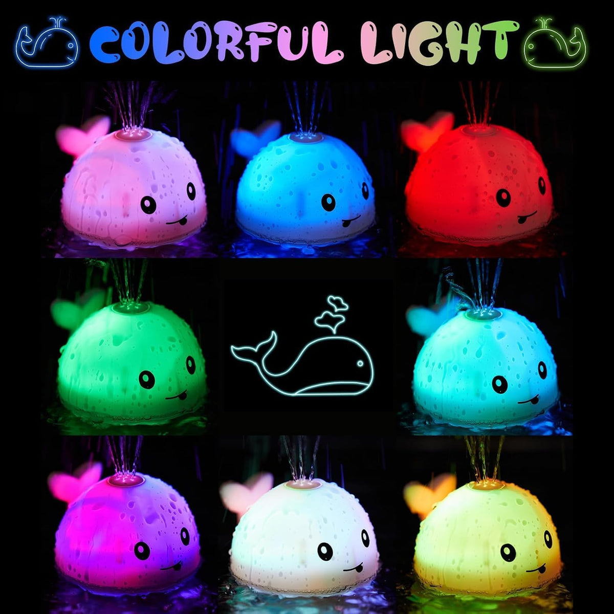 Light up Baby Bath Toys