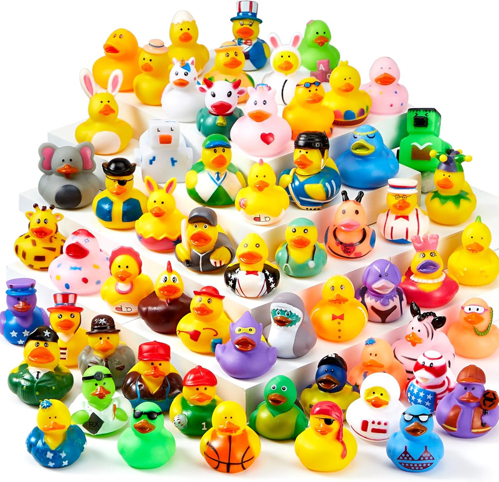 30 Pcs Rubber Ducks with Mesh Carry Bag