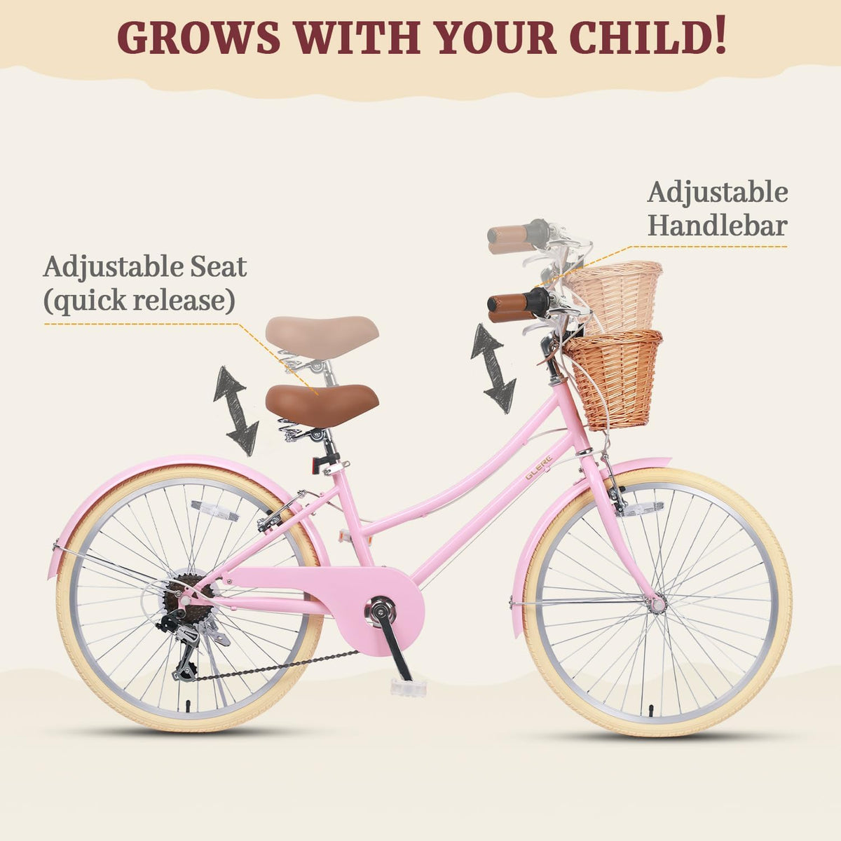 20 24 26 Inch Beach Cruiser Bike for Girls