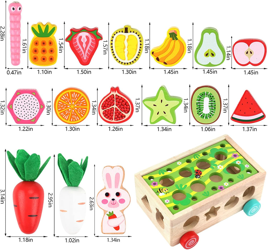 Montessori Wooden Educational Shape Sorting Toys, Ages 1-3