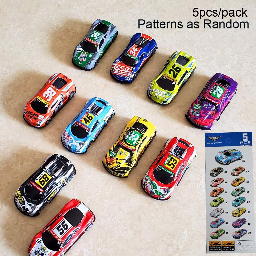 Die-Cast Pull Back Race Cars