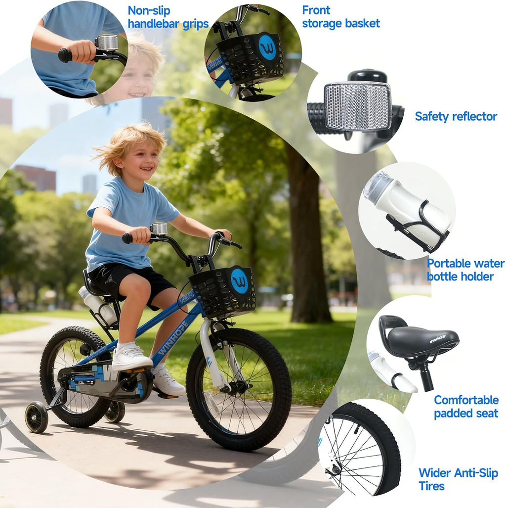 Hero 12-18 Inch Bike with Light up Training Wheels