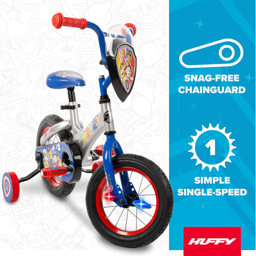 Huffy PAW Patrol Kids Bike with LED Spoke Lights