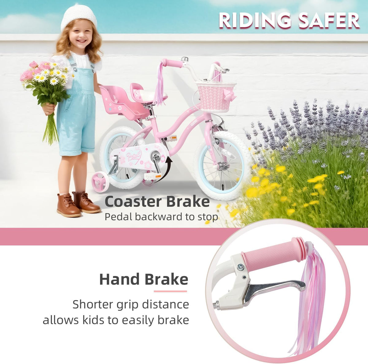 Petal Girls Bike 12-18 Inch, Ages 2-9