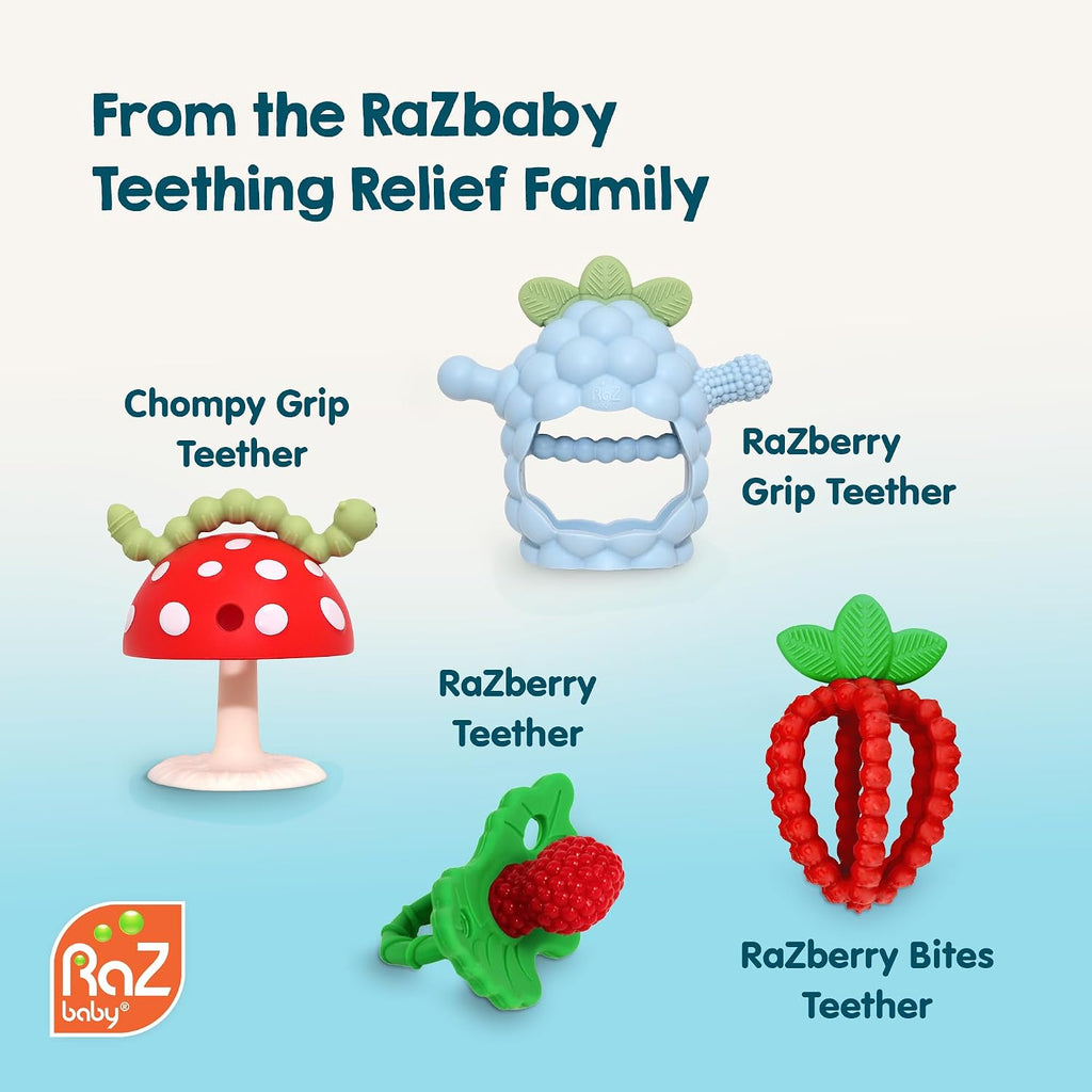 Soft Silicone Infant Teether Toy with Massaging Bristles, 3M+
