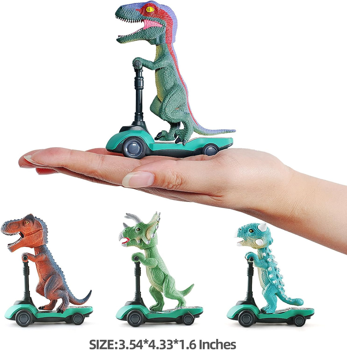 Dinosaur Scooter Pull Back Cars