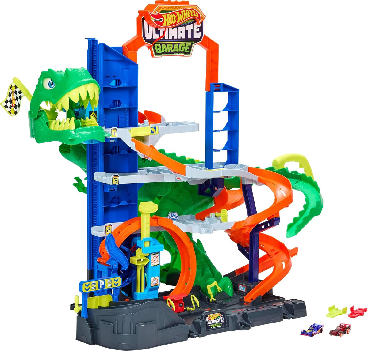 City Ultimate T-Rex Garage with 2 Cars