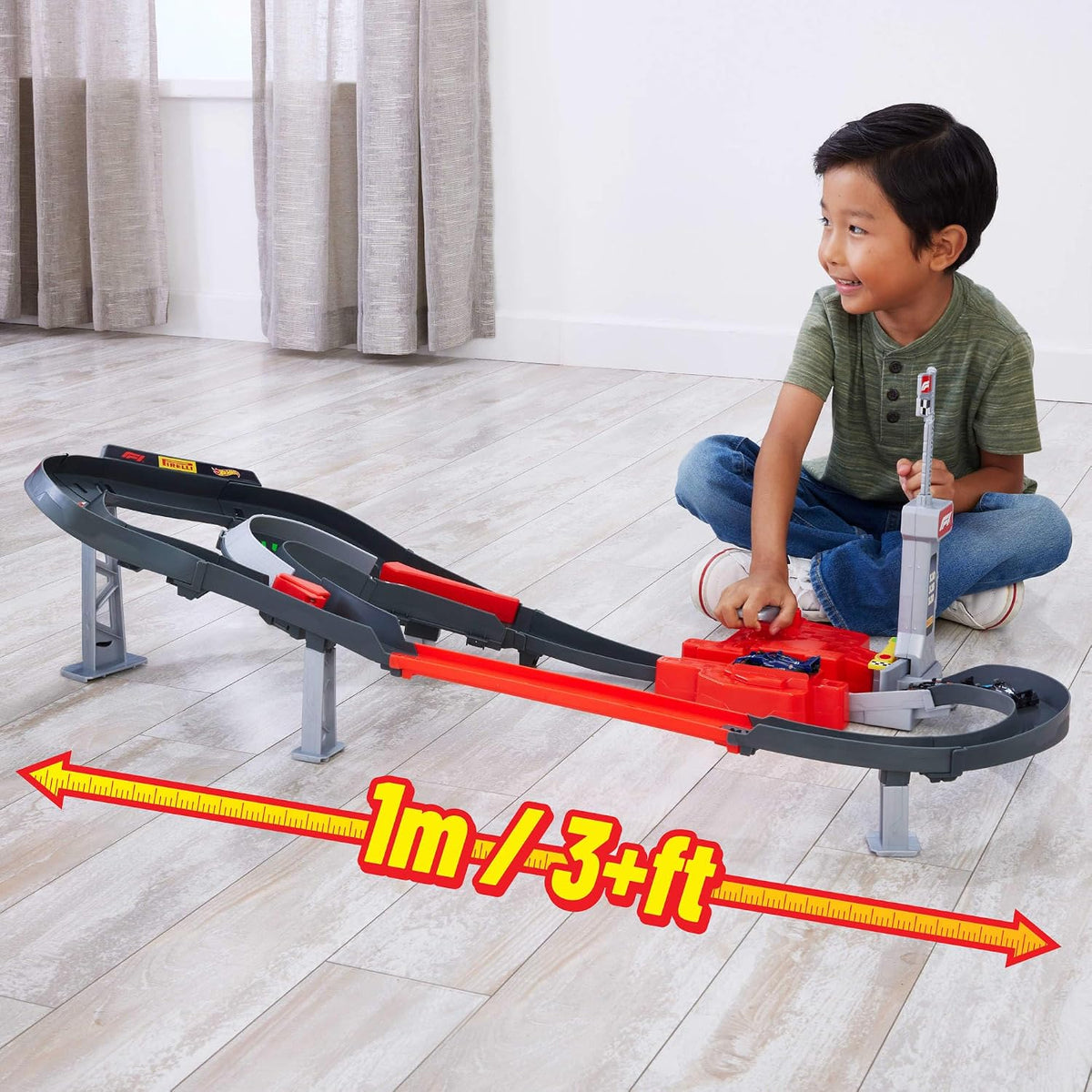 Sprint Race Circuit Track Set with 3 Cars