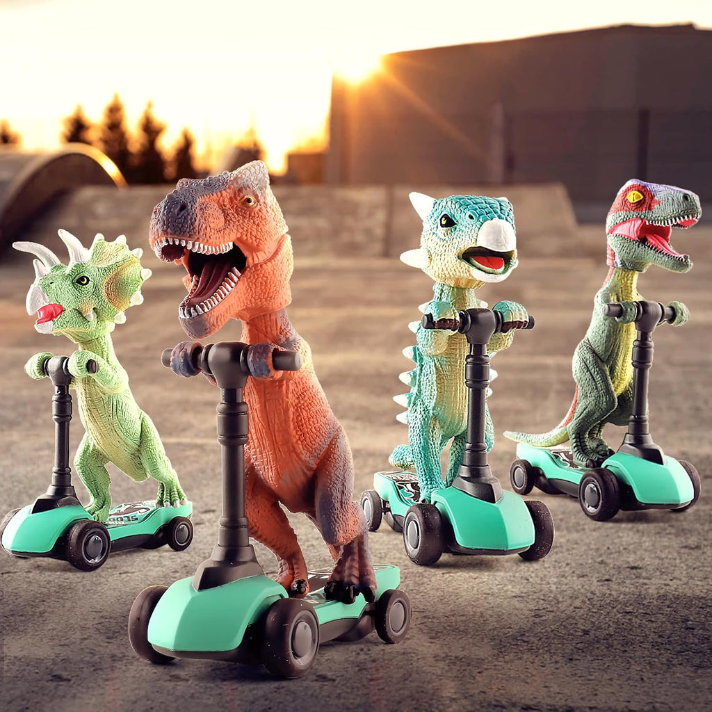 Dinosaur Scooter Pull Back Cars