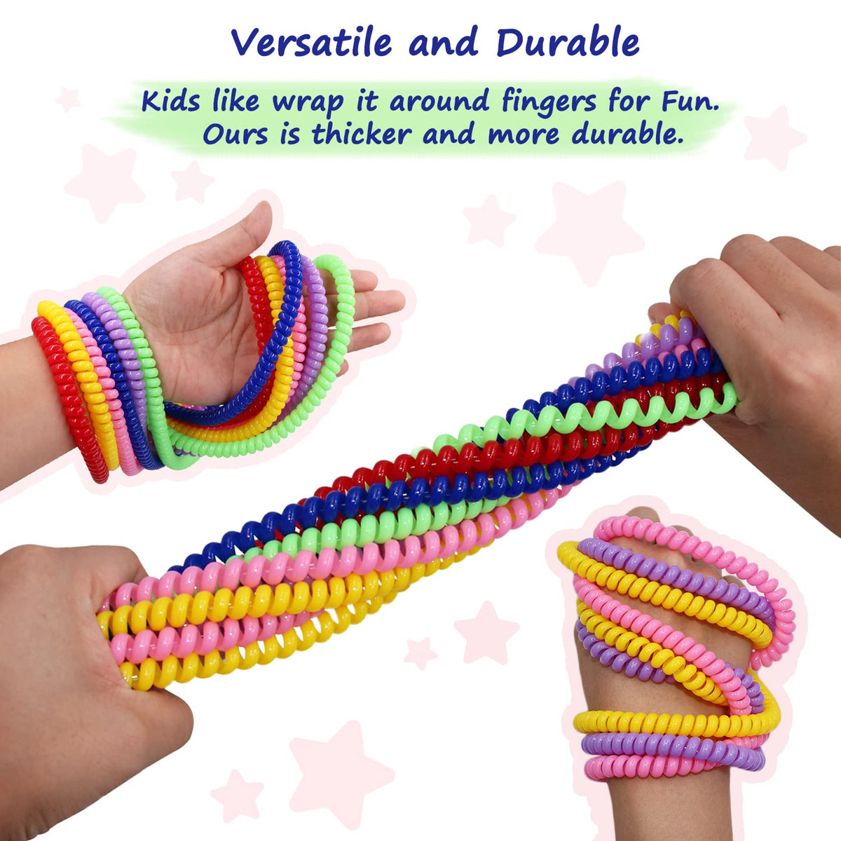 Sensory Chew Necklaces for Kids, 6 Pack