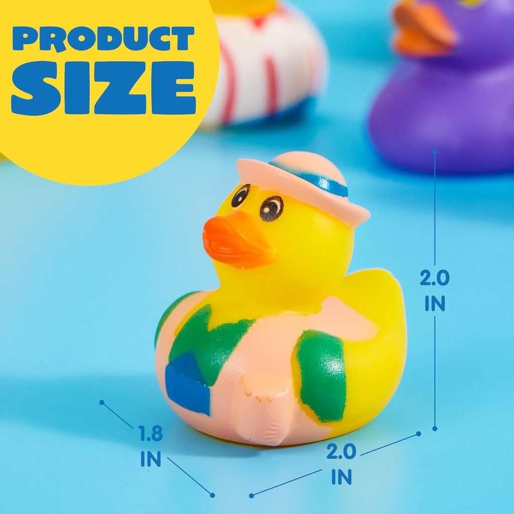 30 Pcs Rubber Ducks with Mesh Carry Bag
