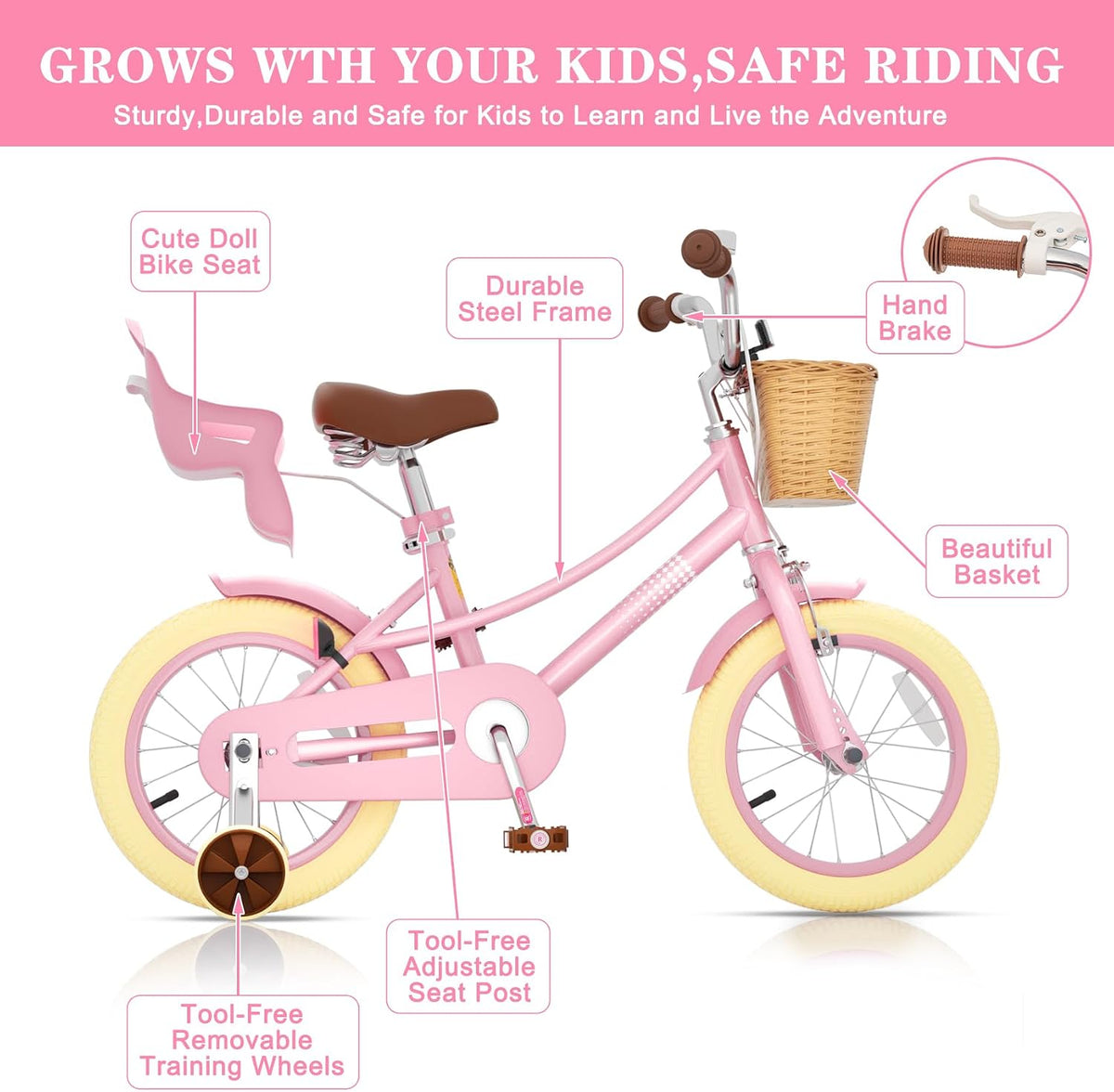 12-20 Inch Toddler Girls Bike